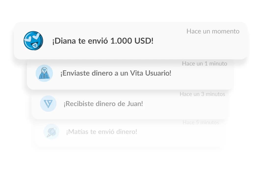 Transacciones entre vita usuarios