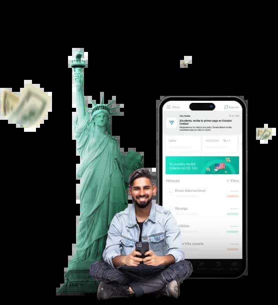 Recibe pagos en dólares en Estados Unidos